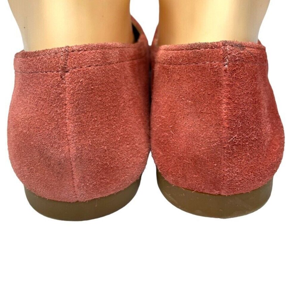 Lucky Brand Womens Brettany Dark Pink Suede Slip on Ballet Flat EUC Size 8.5 - Picture 7 of 11